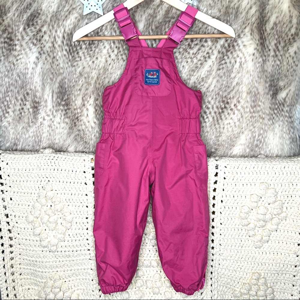 Jojo Maman Bebe Pink Waterproof Bib Snowsuit